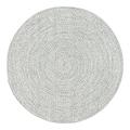 nuLOOM Wynn Braided Indoor/Outdoor Area Rug 5 x 8 Oval Ivory