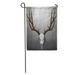 KDAGR Elk Realistic Deer Skull and Antlers Hanging on Wall Abstract Garden Flag Decorative Flag House Banner 12x18 inch