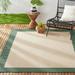 Nicole Miller New York Patio Country Landry Traditional Border Indoor/Outdoor Area Rug Beige/Green 7 9 x10 2