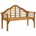 Dcenta 2 Seater Garden Bench Acacia Wood Patio Porch Chair Seat with Armrest Wooden Outdoor Bench for Backyard Balcony Lawn Furniture 53.1 x 21.6 x 37.4 Inches (W x D x H)