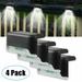 Fineshine 4pcs Path Lighting Solar LED Bright Deck Lights Outdoor Garden Decks Railing Path Lighting
