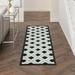 Nourison Aloha Indoor/Outdoor Geometric Modern Black White 2 x 6 Area Rug (2 x 6 )