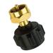 Propane Refill Adapter for 1 lb Tanks Fits All 1 lb Propane Cylinder Bottles from 20lb Tank Solid Brass