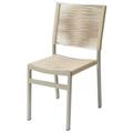 Source Furniture Fiji Aluminum Frame Patio Dining Side Chair in Tan Rope