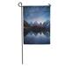 KDAGR Night Sky Stars and The Milky Way Over Mountain Lake Garden Flag Decorative Flag House Banner 28x40 inch