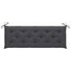 Anself Garden Bench Cushion Fabric Padded Bench Chair Seat Cushion Outdoor Bench Soft Pad Anthracite 59.1 x 19.7 x 2.8 Inches (L x W x T)