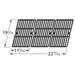 Gloss cast iron cooking grid for Brinkmann Charmglow brand gas grills