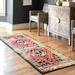 nuLOOM Jane Floral Indoor/Outdoor Runner Rug 2 8 x 8 Multi