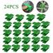 24Pcs Pipe Clamps for Outer Diameter 11mm Plant Stakes Greenhouse Shed Film Row Cover Shading Netting Tunnel Hoop Clips