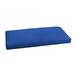 Humble and Haute Sunbrella Canvas True Blue Indoor/ Outdoor Bench Cushion 55 to 60 by Humble + Haute 56 in w x 19.5 in d