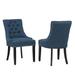 Westin Outdoor Modx Tufted Upholstered Wingback Dining Chair (Set of 2) Blue