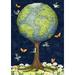 Toland Home Garden Earth Tree Flag