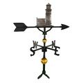 Montague Metal Products 300 Series 32 In. Deluxe Swedish Iron Cottage Lighthouse Weathervane
