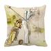 PKQWTM Posture Golf Swing Bed Decor Pillow Cases Zippered Cushion Cover Size 18x18 Inches