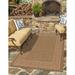 Unique Loom Greek Key Outdoor Border Rug 2 2 x 3 0 Brown