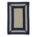 Colonial Mills 10 x 13 Blue and Beige All Purpose Geometric Handcrafted Rectangular Outdoor Area