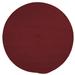 Colonial Mills 7 Burgundy Red All Purpose Handcrafted Reversible Round Outdoor Area Throw Rug