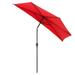Yescom 10 Ft Half Outdoor Patio Umbrella with Crank Push to Tilt Wall Pool Backyard