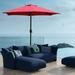 Davee Furniture 7.5 Ft Red Market/Patio Umbrella with Tilt and Crank