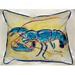 Betsy Drake HJ381 Blue Lobster Throw Pillow- 16 x 20 in.