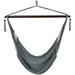 Sunnydaze Outdoor Extra Large Hanging Caribbean Hammock Chair - Gray