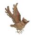 Hi-Line Gifts 19 Brown and Black Wings Out Owl Outdoor Garden Statue