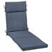 Mainstays 72 x 21 Indigo Blue Rectangle Chaise Lounge Cushion 1 Piece