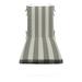 RSH DÃ©cor Indoor Outdoor Foam Chaise Lounge Chair Cushion Grey & White Stripe