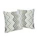 Noble House Kimpton 18x18 Fabric Outdoor Pillows in Multi-Color (Set of 2)