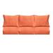 Outdoor Living and Style Set of 6 Orange Coral Sunbrella Indoor and Outdoor Deep Seating Sofa