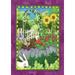 Toland Home Garden Bunnies In The Garden Bunny Flower Flag Double Sided 28x40 Inch