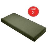 Classic Accessories Montlake Patio FadeSafe Bench Cushion Fern 59 Wx18 Dx3 T ( Pack of 2 )