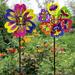 JETTINGBUY Butterfly Flower Windmill Colourful Wind Spinner Garden Yard Decoration Kids Toy