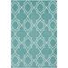 Mark&Day Outdoor Area Rugs 9x13 Liam Cottage Indoor/Outdoor Teal Area Rug (8 10 x 12 10 )