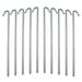 Ram-Pro 40-Piece Tent Garden Stakes Heavy Duty Galvanized Steel Pegs Rust-Free Garden Edging Fence Hook Landscape Pins | for Outdoor Camping Soil Patio Gardening & Canopies (9 )