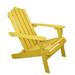Northlight 36 Yellow Classic Folding Wooden Adirondack Chair