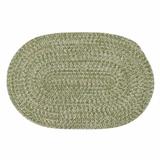 Colonial Mills 5 x 8 Olive Green All Purpose Handmade Reversible Oval Mudroom Area Throw Rug