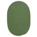 Colonial Mills 8 x 11 Moss Green All Purpose Handcrafted Reversible Oval Outdoor Area Throw Rug