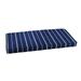 Blue Indoor/Outdoor Bench Cushion Corded