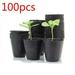 Oaktree 100-Pack Plant Nursery Pots Plastic Pots for Flower Seedling Flower Plant Container Seed Starting Pot Come with 100 Pcs Plant Labels