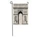 KDAGR Arch France Paris Arc De Triomphe Very Detailed Representation of Triumph Garden Flag Decorative Flag House Banner 28x40 inch