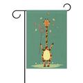 POPCreation Giraffe Garden Flag Banner 28x40 Inches Summer Garden Decorative Flag for Anniversary Home Outdoor Garden Decor