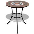 Suzicca Bistro Table Terracotta and White 23.6