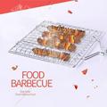 Portable Stainless Steel BBQ Barbecue Grilling Basket for Fish Vegetables Steak Shrimp Chops and Many Other Food