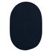 Colonial Mills 2 x 4 Navy Blue All Purpose Handcrafted Reversible Oval Outdoor Area Throw Rug