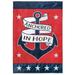 Anchored In Hope Navy Blue Red 23 x 7 Large Polyester Outdoor Hanging Garden Flag