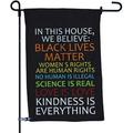 Kindness Is Everything Garden Flag Double-Sided Outdoor Garden Flag and Flagpole Decorative Flag for Homes Yards and Gardens 12 x 18 Inch Flag with 36 Inch Flagpole