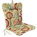 Jordan Manufacturing 38 x 21 Fanfare Sonoma Multicolor Floral Rectangular Outdoor Chair Cushion with Ties and Hanger Loop