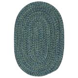Colonial Mills 8 x 10 Royal Blue All Purpose Handmade Reversible Oval Mudroom Area Throw Rug