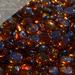 Fire Pit Glass - Dark Amber Reflective Fire Glass Beads 3/4 - Brown Reflective Fire Pit Glass Rocks - Blue Ridge Brandâ„¢ Reflective Glass Beads for Fireplace and Landscaping